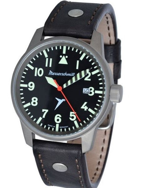 Messerschmitt 41mm Light Weight Titanium Case Pilot's Watch #ME-68Ti