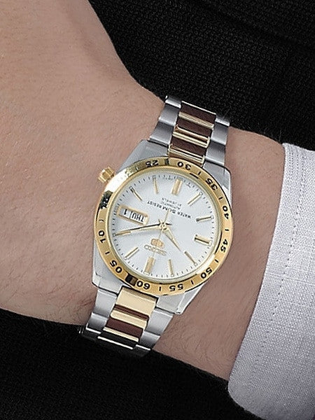 Seiko 5 Automatic Two-Tone Watch with Stainless Steel Bracelet #SNKE04K1