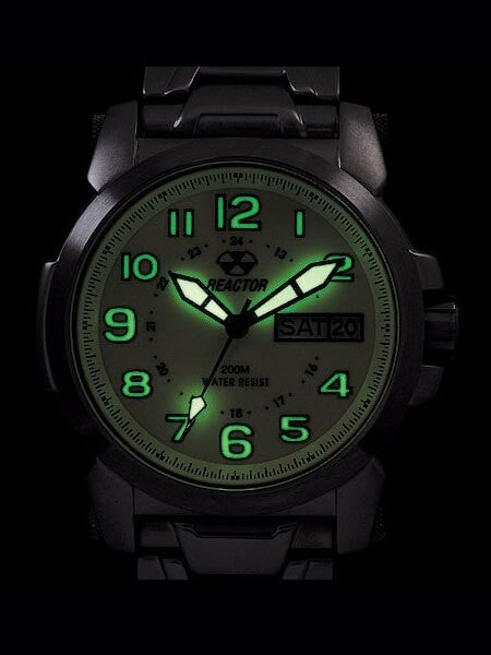 Reactor Atom Watch with SuperLuminova Illumination, Stainless Steel Case and Bracelet #68010