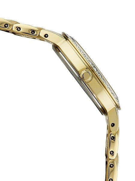 Seiko Ladies Solar Dress Watch with Swarovski Crystals, Mother of Pearl Dial #SUP364