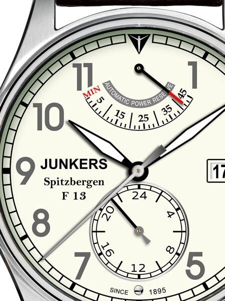 Junkers Spitzbergen F13, Power Resverve Automatic, Luminous Dial, Sapphire Crystal #6160-5