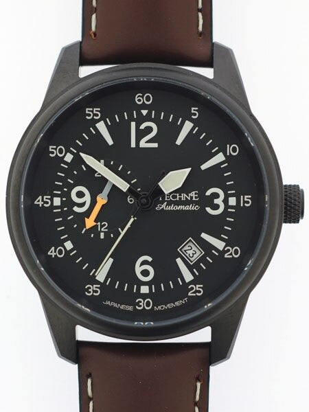 Techne Automatic 41mm Goshawk Aviator Watch with Anti-Reflective Sapphire Crystal  #411.152