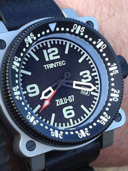 Trintec Zulu-07-Pro Automatic Aviator Styled Dive Watch with Stainless Steel Case #Zulu-07-Pro-SS