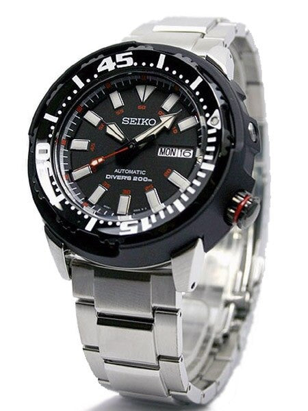 Seiko 24-Jewel Automatic Air Dive Watch with Black Case Shroud #SRP229K1