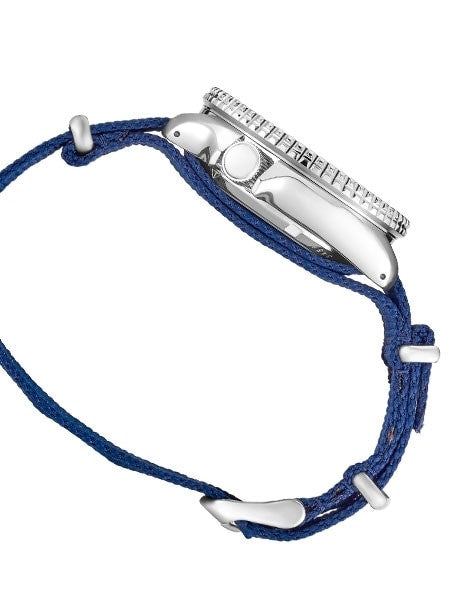 Seiko 5 Sports 24-Jewel Automatic Watch with Blue Dial and Nylon Strap #SRPD87