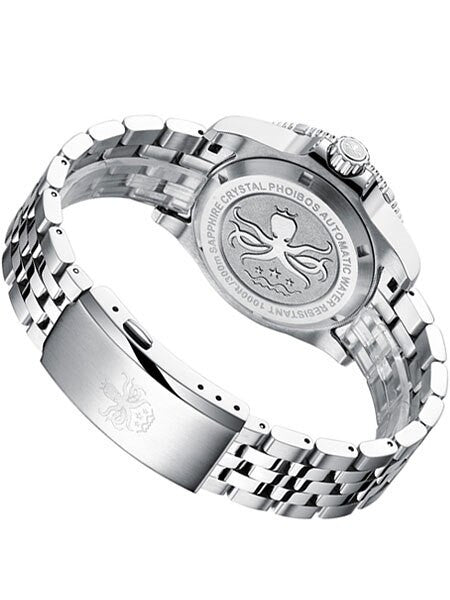 PHOIBOS Black Voyager 2.0 Automatic Dive Watch with Double Dome AR Sapphire Crystal #PY026C