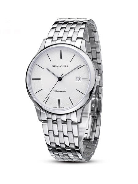 Sea-Gull 39mm Automatic Dress Watch with Bracelet and Sapphire Crystal #816.364