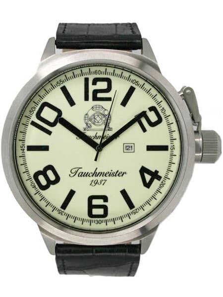 Tauchmeister T0216 XXL 57mm Military Watch with Luminous Dial