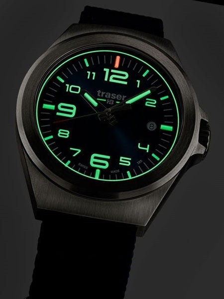 Traser P59 Essential M Blue Dial Watch w/Trigalight + SuperLuminova #108216