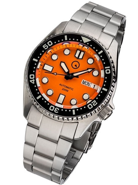 Islander 38mm Automatic Dive Watch with Solid-Link Bracelet, AR Sapphire Crystal, and Luminous Ceramic Bezel Insert #ISL-22