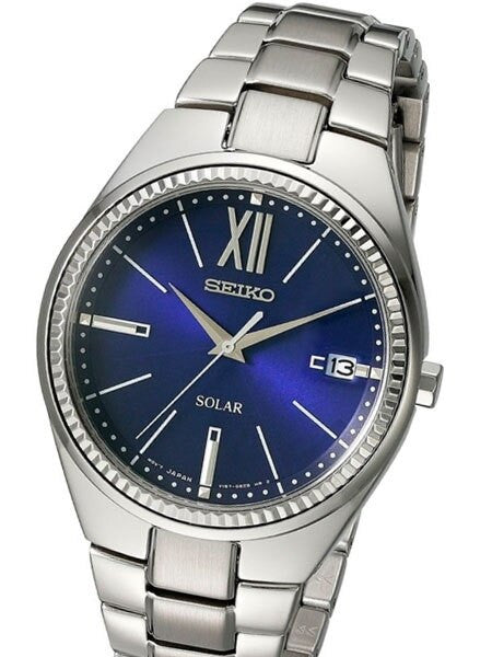 Seiko ReCraft Women's Solar Dress Watch with Radiant Blue Dial #SNE879