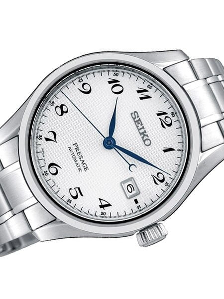 Seiko Presage Automatic Dress Watch with White Dial and Sapphire Crystal #SPB063J1