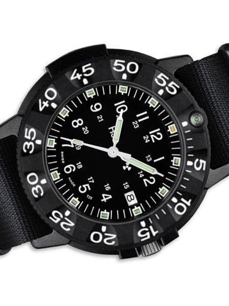 Traser Code Green Watch with Green Tritium Illumination and Black Nylon Strap #106105