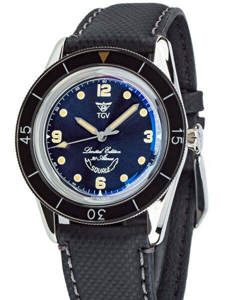Squale TGV Limited-Edition 60-Year Anniversary 300-Meter Swiss Dive Watch #SUB-39-TGV