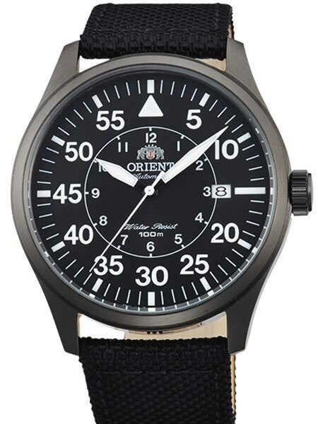 Orient 21-Jewel Automatic Aviator Flight Watch with Woven Nylon Strap #ER2A006B