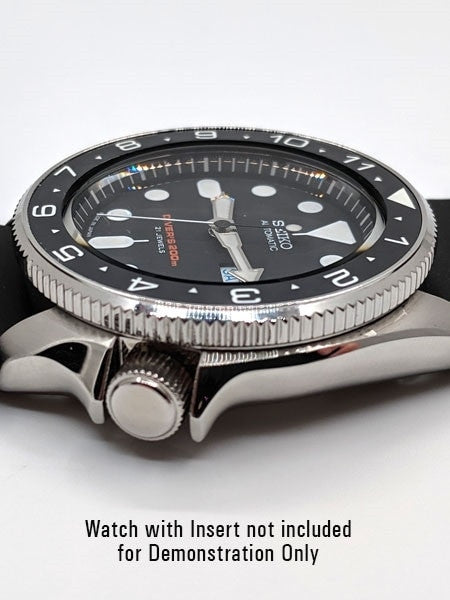 Polished Stainless Steel (Coin Edge) Bezel for Seiko SKX007, SKX009, SKX173, 175, 011, A35 #B01-P