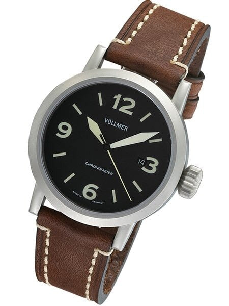 Vollmer V3 44mm Magneto Swiss COSC Certified Chronometer on a Hirsch Liberty Strap