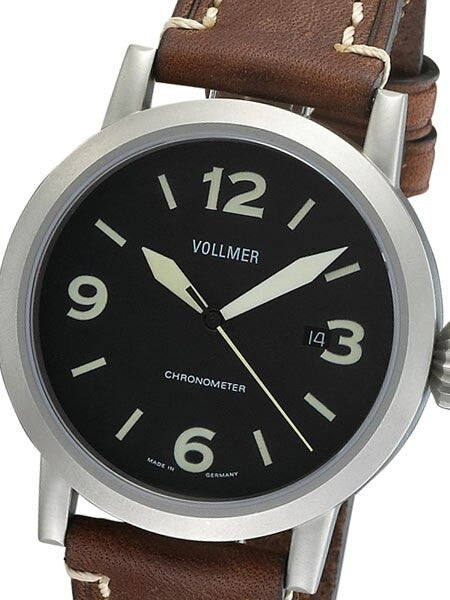 Vollmer V3 44mm Magneto Swiss COSC Certified Chronometer on a Hirsch Liberty Strap