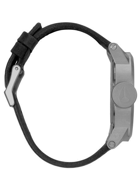 Nixon Chronicle Black Dial Swiss Quartz Watch with Oversize Left Crown #A127-000