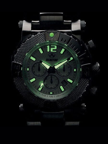Reactor Black Nitrided, Neutron Chronograph Watch with SuperLuminova Illumination #93551