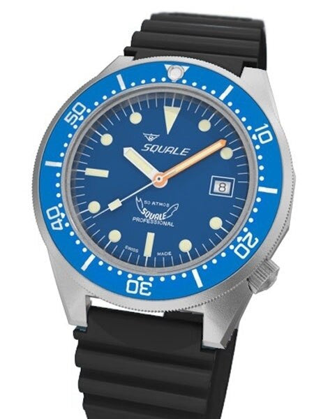 SCRATCH AND DENT - Squale 500 Meter Swiss Made Automatic Dive Watch with Blue Dial  #1521-026M-BLR 1