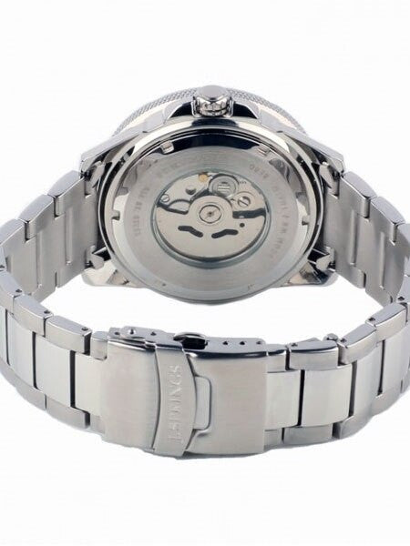 J. Springs Automatic 21-Jewel Sport Dive Watch with Day and Date, Black Dial #BEB077