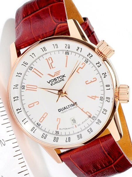 Vostok-Europe Men's Gaz-Limo Automatic, Dual Time Watch #5609060