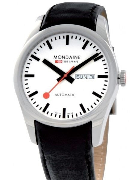Mondaine Retro Swiss Automatic Watch with 42mm Case, Sapphire Crystal #A135-30345-11SBB