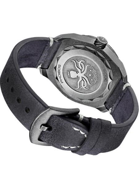 Phoibos Black (meteorite dial) 300 meter Automatic Dive Watch with