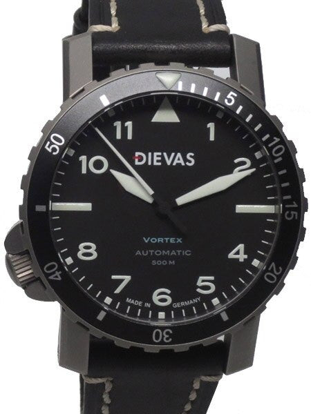 DIEVAS German Made Vortex Tactical Watch with Swiss ETA, Hirsch Liberty Strap