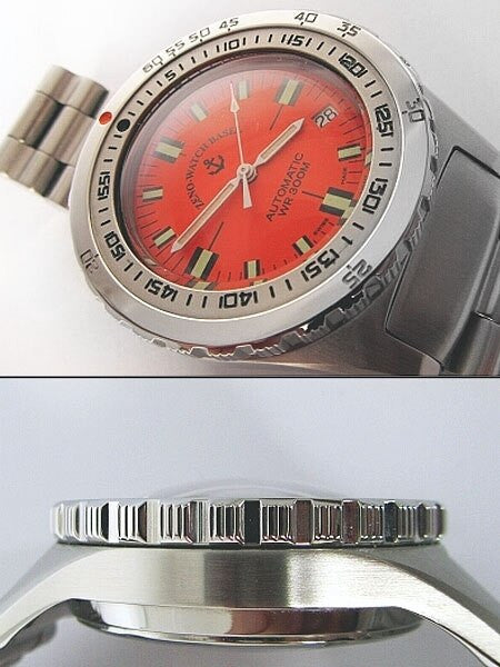 Zeno Army Dive Watch with Orange Dial and Swiss ETA Automatic Movement #465N-A5M