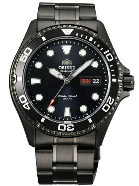 Scratch and Dent - Orient Ray Raven II Black PVD Auto Dive Watch #AA02003B