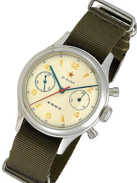Seagull 1963 Hand Wind Mechanical Chronograph with Sapphire Crystal #6345G-2901