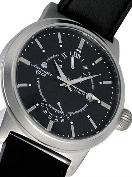 Aeromatic 1912 Classic Automatic Military Watch with Power Reserve Meter #A1360