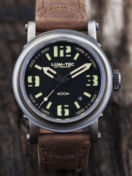 Lum-Tec 42mm High-Beat Automatic Watch with AR Sapphire Crystal #400M-3