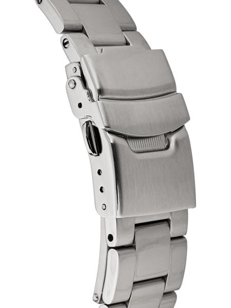 Islander 22mm Brushed Solid-Link Watch Bracelet for Islander ISL-31 and Seiko Turtle Watches Curved End #BRAC-04