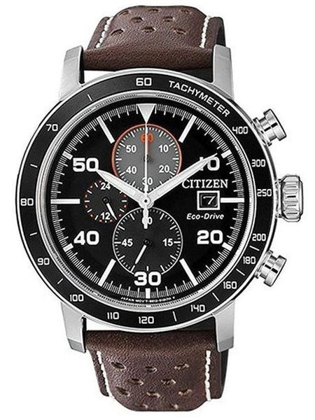 Citizen Eco-drive Chronograph Watch with 60-Minute Stopwatch #CA0641-24E