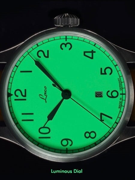 Laco Valencia Automatic Luminous Dial Watch with Sapphire Crystal #861651