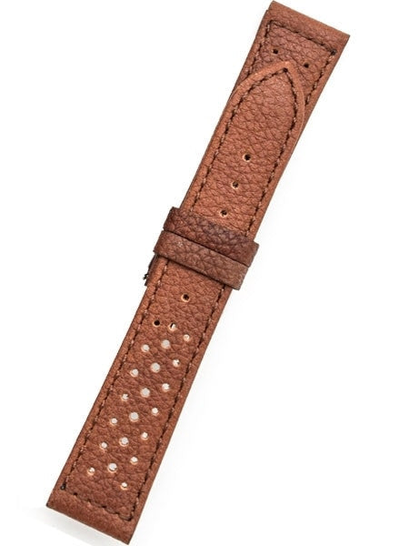 Toscana Racing-Style Brown Calf Leather Watch Strap SURB-H-78080