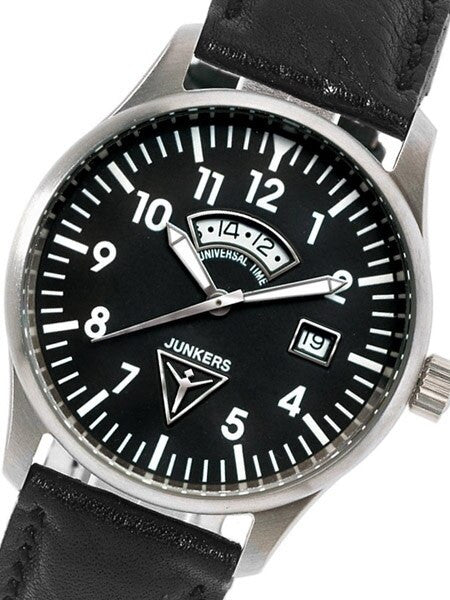 Junkers JU-52 Swiss GMT Watch with Second Independent Time Zone #6240-2
