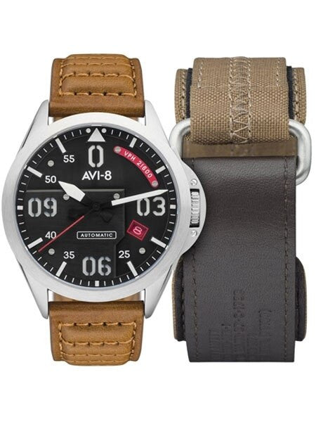AVI-8 24-Jewel Automatic Bottisham Limited Edition P-51 Mustang #AV-4069-01
