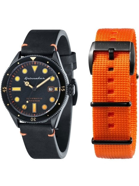 Spinnaker Cahill Automatic Dive Watch with 43mm Black IP Case #SP-5033-03