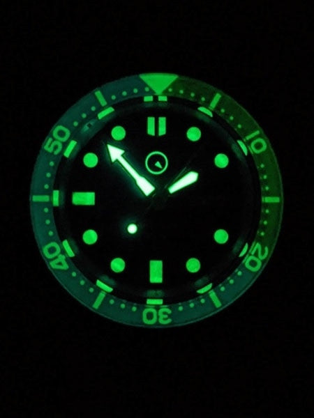 Islander Automatic Dive Watch with Solid-Link Bracelet, AR Sapphire Crystal, and Luminous Sapphire Bezel Insert #ISL-09