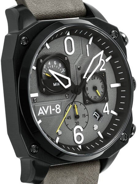 AVI-8 Hawker Hunter Retrograde Aviator Chronograph Watch #AV-4052-03