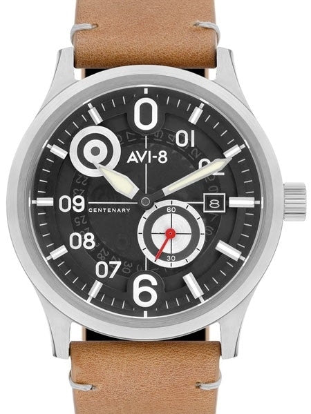 AVI-8 21-Jewel Automatic 1960's Styled Centenary Flyboy #AV-4060-01