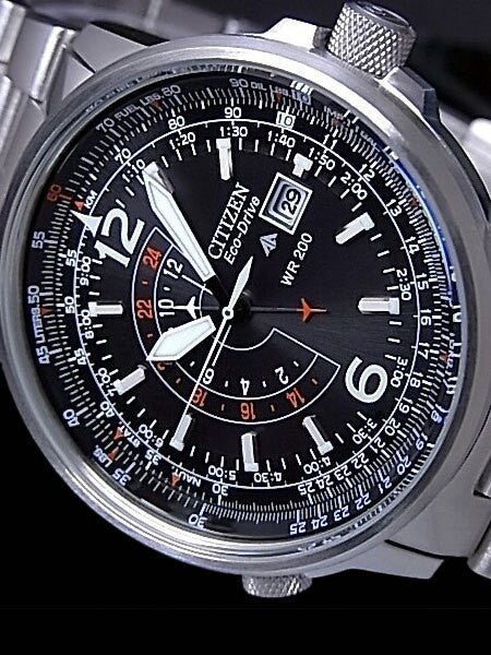 Citizen Promaster Eco-Drive Dual-Time Pilot Watch #BJ7010-59E