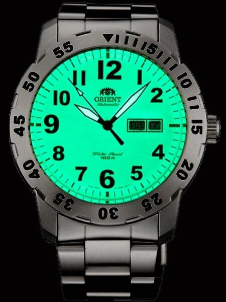 Orient 21-Jewel Automatic Aviator Watch with Luminous Dial #FEM7A006R