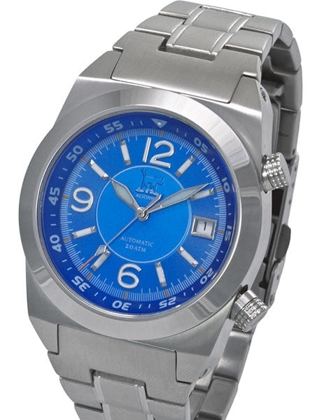 Lew and Huey 200 Meter Dual Crown Automatic Dive Watch with Strap and Bracelet #Acionna-BW