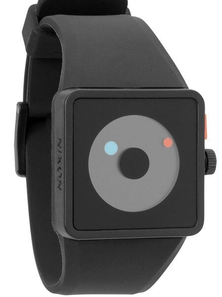 Nixon Newton Watch with Unique Rotating Disc Display, Nite Light  #A116-000