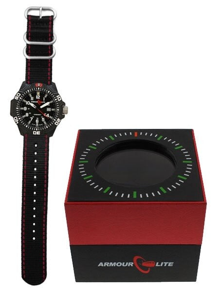 Armourlite Caliber Series Black Dial Watch with Tritium Illumination and Sapphire Crystal #AL603
